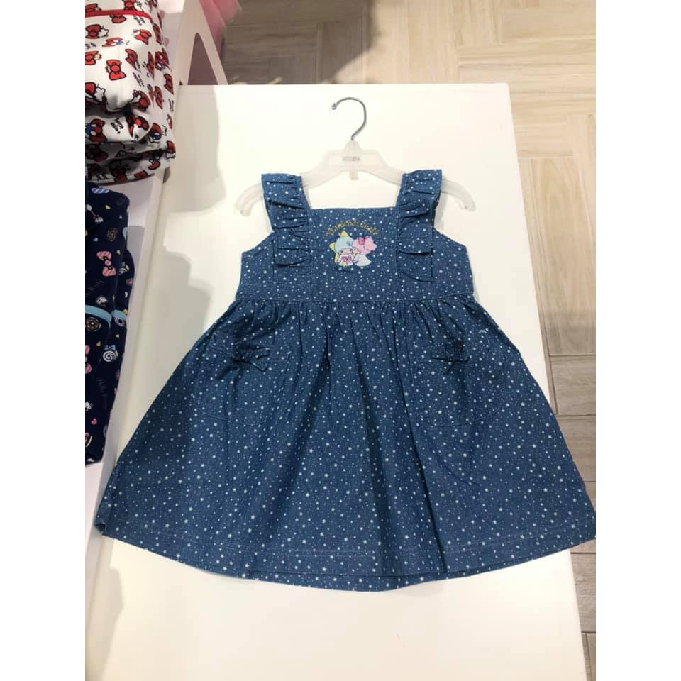 ชุดเดรส-sanrio-แท้-ลดเกือบ-60-ใหม่ป้ายห้อย-size-110-เดรสซานริโอ้-เดรส-little-twin-star