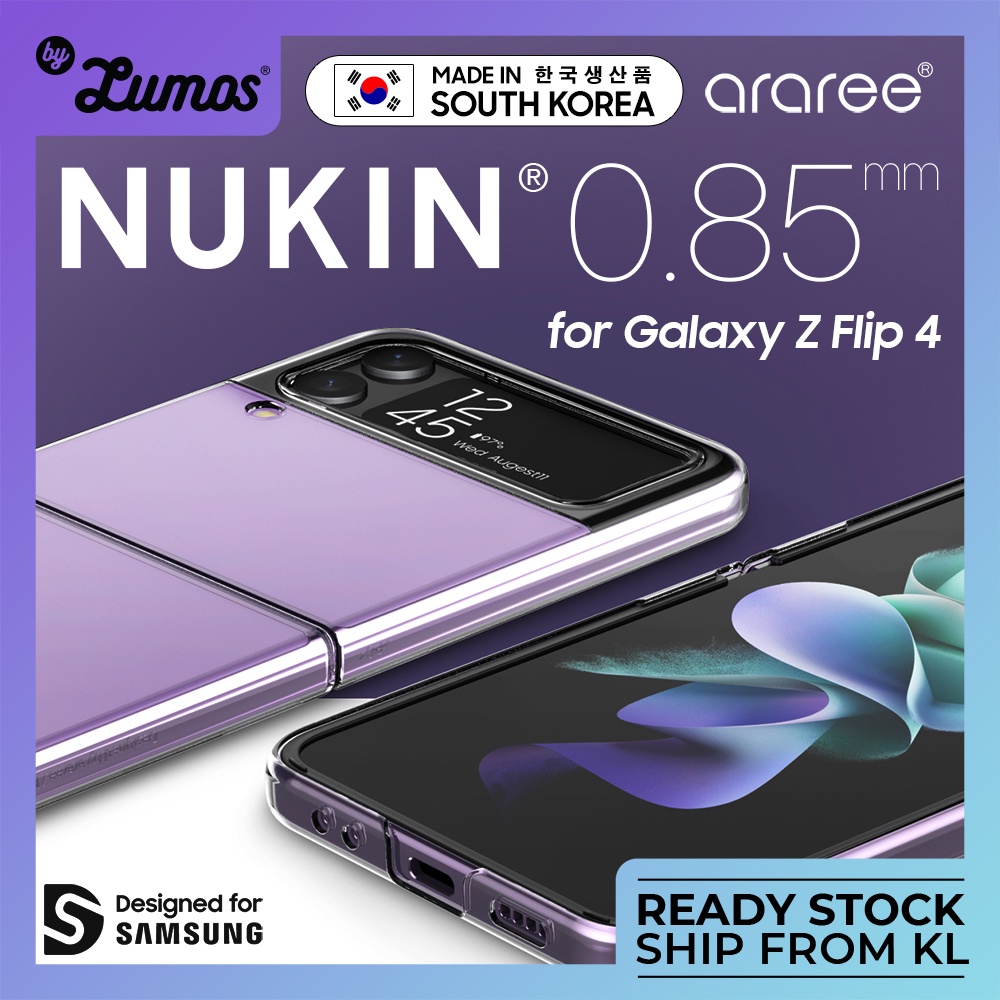 araree-เคสโทรศัพท์มือถือ-แบบใส-หนา-เบา-และบาง-สําหรับ-samsung-galaxy-z-flip-4-5g-nukin-085