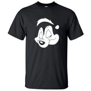 เสื้อยืดแขนสั้นพิมพ์ลายการ์ตูน Pepe Le pew สำหรับผู้ชาย