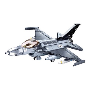 บล็อกตัวต่อ เครื่องบินรบทหาร F16 US Falcon สงครามสมัยใหม่ ของเล่นสําหรับเด็ก 0891 521 ชิ้น