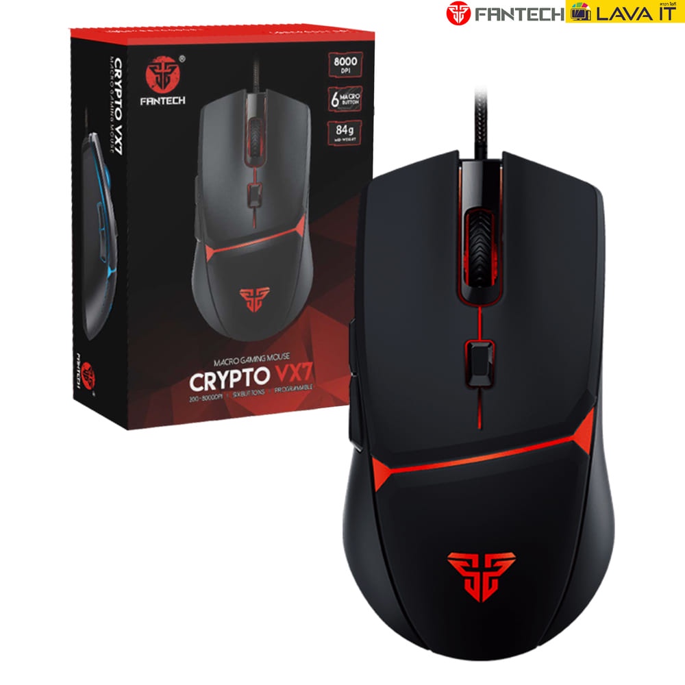 ภาพสินค้าFantech VX7 CRYPTO Macro Gaming Mouse เมาส์เกมมิ่งมาโคร (รับประกันสินค้า 2 ปี) จากร้าน lava_it บน Shopee ภาพที่ 7