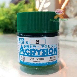 ภาพหน้าปกสินค้าสีสูตรน้ำ Acrysion N6 GREEN (Gloss) ที่เกี่ยวข้อง