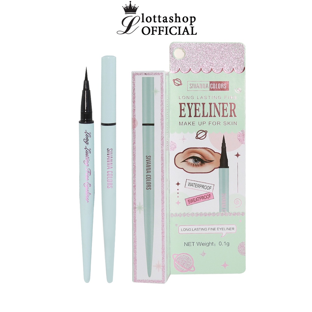 ภาพหน้าปกสินค้าES8016 Sivanna Colors Long Lasting Fine Eyeliner ซีเวียน่า อายไลเนอร์ จากร้าน lottashop บน Shopee