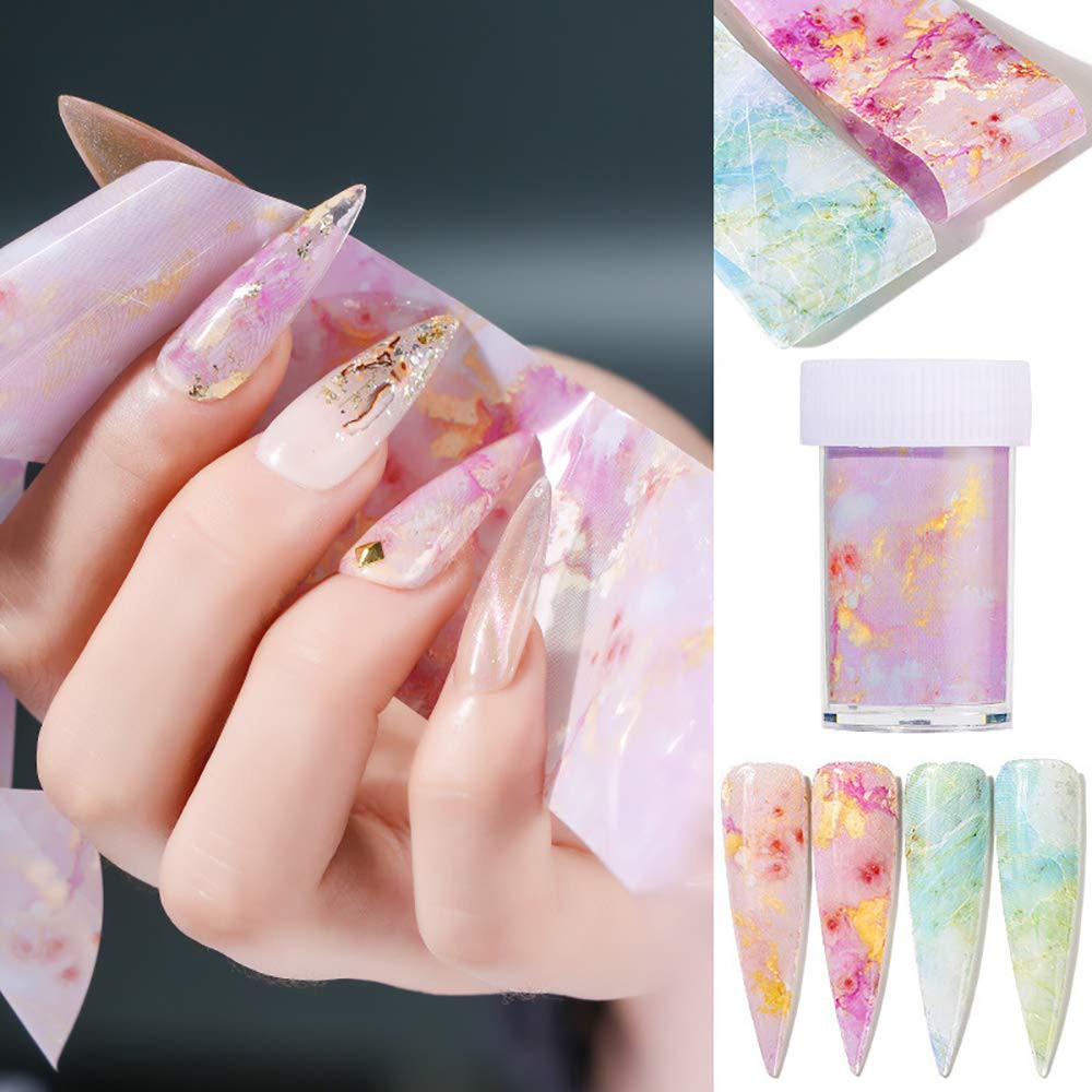 ฟรอยติดเล็บ-marble-galaxy-foil-ฟรอย-ลายหินอ่อน-ลายน้ำ-ฟรอยลอกลาย-ฟรอยแต่งเล็บ-holo-ลายสวย