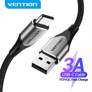 Vention สายชาร์จ USB เป็น Type-C 3A 480Mbps 90 องศา สําหรับ Android และอื่น ๆ