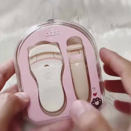 โอดีบีโอ-ที่ดัดขนตา-จับถนัดมือ-2ขนาด-od8001-odbo-meow-eyelash-curler-set