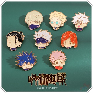 ★ เข็มกลัด Jujutsu Kaisen Q Style ★ เข็มกลัด รูปการ์ตูนอนิเมะ Doodle Enamel Pins สําหรับติดกระเป๋าเป้สะพายหลัง จํานวน 1 ชิ้น