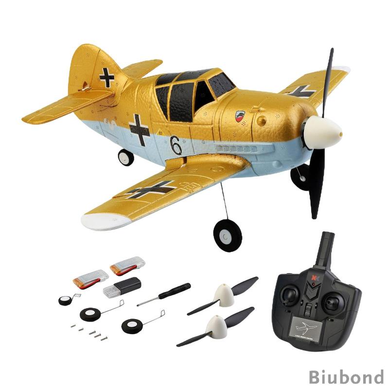 xk-a250-2-4g-4ch-remote-control-bf-109-fighter-epp-aircraft-indoor-outdoor-rc-plane-rtf-6-axis-gyros-1020-coreless-motor-aeroplane-model-toy