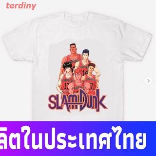 terdiny เสื้อยืดกีฬา เสื้อยืดผ้าฝ้ายคอกลมพิมพ์ลายกราฟฟิคกีฬา SHOHOKU Slam Dunk (บาสเกตบอล) Popular T-shirts