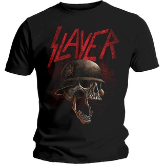 เสื้อยืดโอเวอร์ไซส์ขายดี เสื้อยืดคลาสสิก พิมพ์ลาย Slayer Hellmit Black S-X Thrash Metal Official Band GLjffc88JHdgfd70S-
