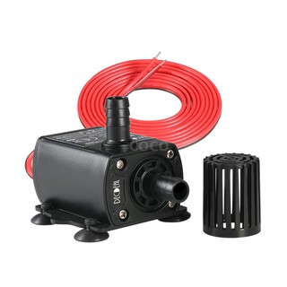 Decdeal DC12V 5W Ultra-quiet Mini Brushless Water Pump Waterproof Submersible Fountain Aquarium Circulating 280L/H Lift