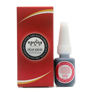 สินค้า Navina 10 กรัมมืออาชีพกาวต่อขนตาบรรจุเดิมเหลวแต่งหน้าขนตาปลอมโมเลกุลโมเลกุลกาวไม่มีกลิ่น