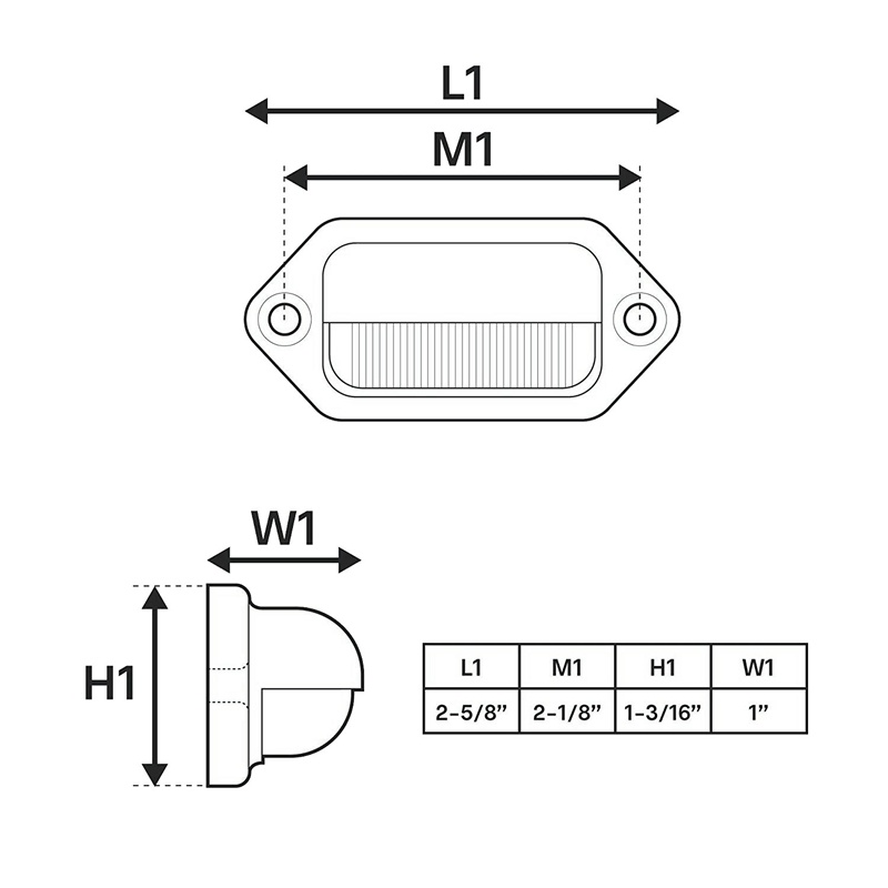 ไฟท้าย-led-กันน้ํา-สําหรับติดป้ายทะเบียนรถยนต์-รถบรรทุก-เรือ