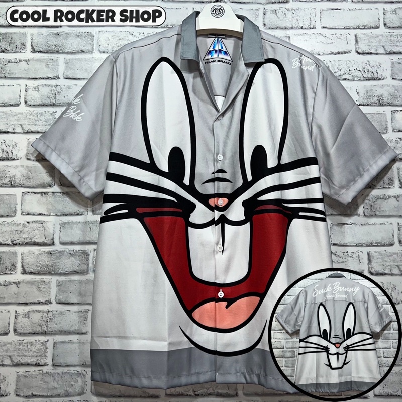 ภาพหน้าปกสินค้าCool Rocker : เสื้อเชิ้ตลาย Bug Bunny ผ้าอย่างดี By HuakBrand จากร้าน coolrocker.official บน Shopee