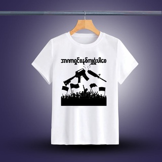 เสื้อยืดคอกลมสีขาว Save Myanmar ส่งทุกวัน