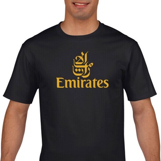 เสื้อยืดโอเวอร์ไซส์เสื้อยืด พิมพ์ลาย Emirates Airline สําหรับผู้ชายS-3XL