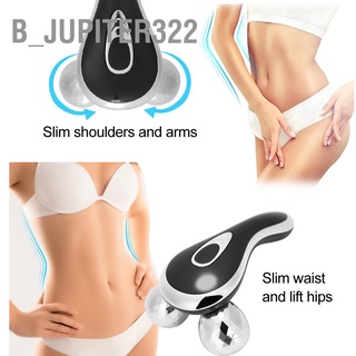 B_jupiter322 Facial Roller Massager Skin Lifting Firming Beauty Massage Machine Silver Manual Type