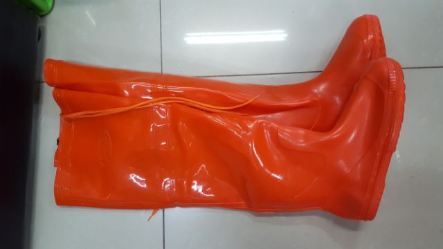 ภาพสินค้ารองเท้าบูทยาวสีส้ม ใส่ลุยน้ำ ใส่ทำนา ความสูง 23" จากร้าน sc.shoeshop บน Shopee ภาพที่ 1