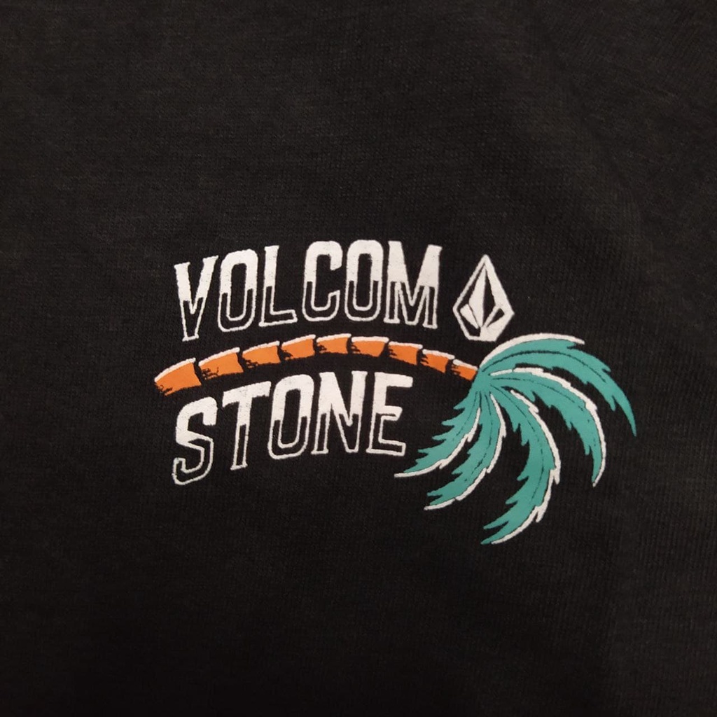 เสื้อยืด-พิมพ์ลาย-volcom-tiger-north-shore-สีดํา