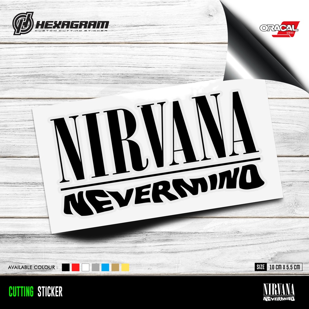 สติกเกอร์ตัดข้อความ-nirvana-nevermind-สติกเกอร์ตัด-ลาย-nirvana-nevermind-สําหรับเขียน