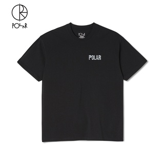 เสื้อยืดแขนสั้นลําลอง พิมพ์ลายโลโก้ Polar Skate Co Earthquake ทรงหลวม สําหรับผู้ชาย และผู้หญิง