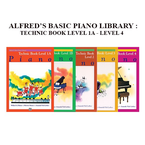 ห้องสมุดเปียโนพื้นฐานของ Alfred: Technic Book 1A - เล่ม 4 / หนังสือ ...