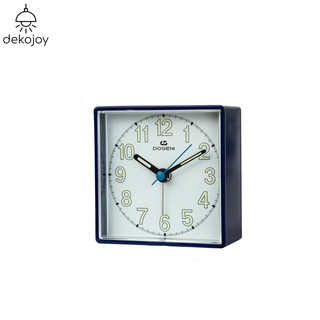 DOGENI นาฬิกาปลุก รุ่น TEP002BU นาฬิกาปลุกตั้งโต๊ะ เสียงสัญญาณ มีพรายน้ำ เข็มเดินเรียบ ขนาด : Ø8.5 x หนา 3.8ซม. Dekojoy