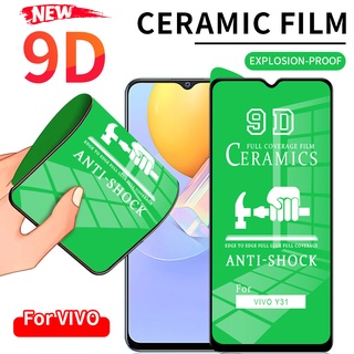 9D Ceramic Tempered For Vivo X60 V20 V17 V15 V11 V11i S1 Pro V19 Neo Y11 Y12 Y15 Y17 Y19 Y81 Y81i Y91 Y91i Y91C Y51 Y31 Y93 Y95 Y20 Y20i V21 V21e Y12s Y20s G Y30 Y30i Y50 V20 Se Tempered Glass Full Screen Protector