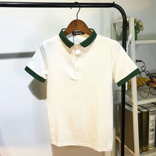 ✿ฤดูร้อนผู้ชายแขนสั้นเสื้อยืดเสื้อโปโล Paul สีทึบการค้าต่างประเทศขนาดใหญ่ความเห็นอกเห็นใจน้ำวิญญาณ guy สุทธิสีแดงวรรคเดี