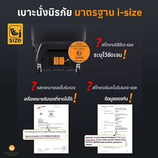 ภาพขนาดย่อของภาพหน้าปกสินค้าคาร์ซีท Welldon รุ่น Smart Turn Ultra ใช้ได้ตั้งแต่แรกเกิด - 7 ปี มาตรฐานสูงสุด I-size ระบบไฟแจ้งเตือน แบบ Digital จากร้าน keenz_officialshop บน Shopee ภาพที่ 3