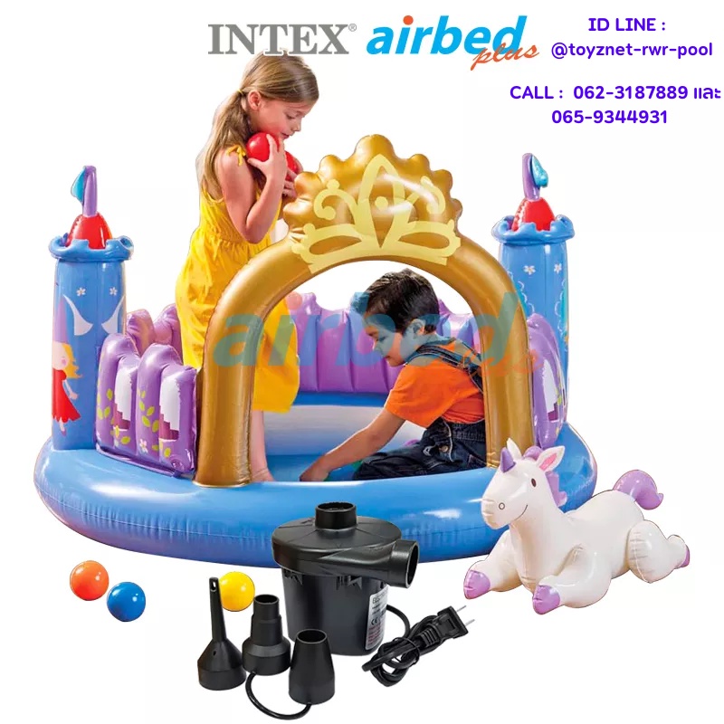 intex-บ้านบอล-แมจิกคอล-แคสเซิล-บอล-10-ลูก-1-30x0-91-ม-รุ่น-48669-ที่สูบลมไฟฟ้า