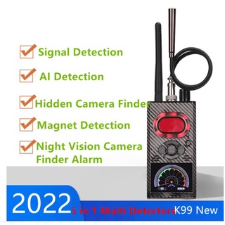 ใหม่ล่าสุด K99 เครื่องตรวจจับกล้องซ่อน สัญญาณ RF เลนส์กล้องไร้สาย GPS ติดตามแม่เหล็ก GSM อุปกรณ์สแกนค้นหา