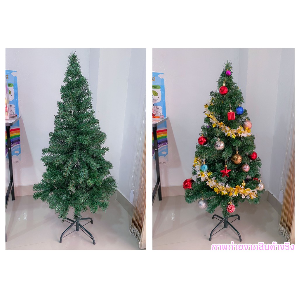 ภาพสินค้าต้นคริสต์มาส เกรด A พุ่มหนา ขาเหล็ก 1.2 / 1.5 ม. ((Christmas tree)) จากร้าน th_154766654 บน Shopee ภาพที่ 1