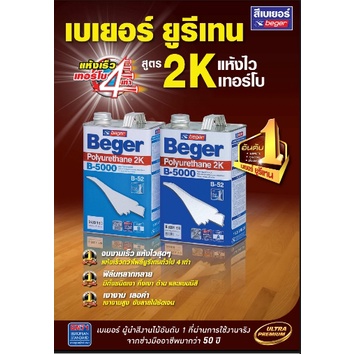 พร้อมส่ง-beger-เบเยอร์-โพลียูรีเทน-ระบบ-2-ส่วน-b-5000-ชุด-2-ลิตร