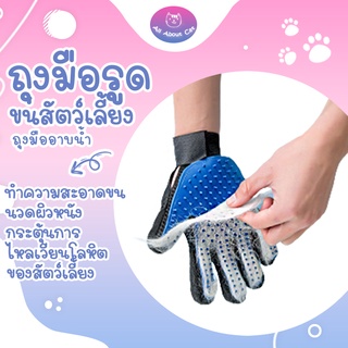 [ ABC cat ] ลดล้างสต็อค!! ถุงมือรูดขนสัตว์เลี้ยง ถุงมือรูดขนแมว  ถุงมือรูดขนสุนัข