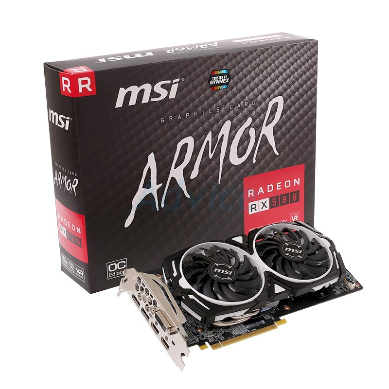 8GB GDDR5 AMD RX580 MSI ARMOR OC | Shopee Thailand