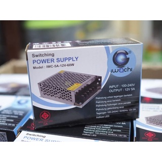 IWACHI หม้อแปลงไฟ Switching Power Supply IWC-5A-12V-60W ไฟเข้า 220V ออก 12VDC