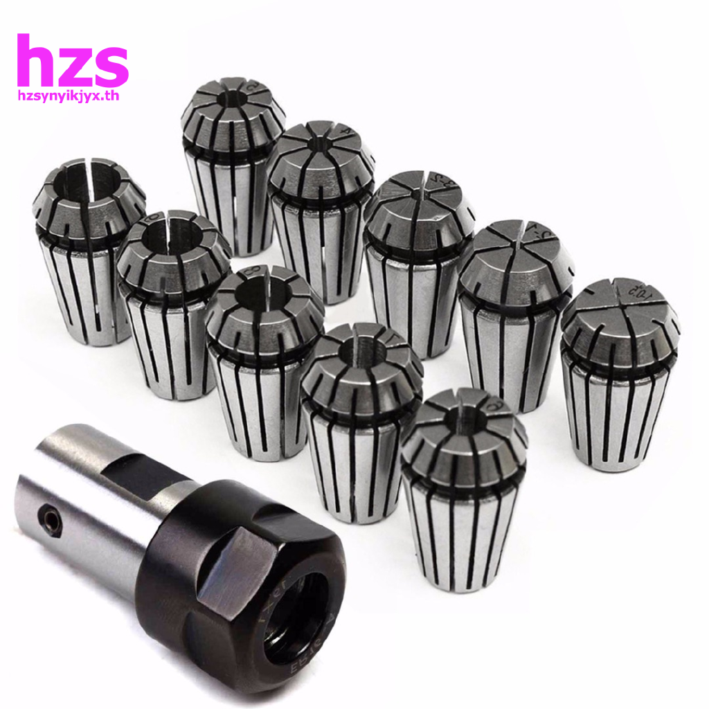 10 ชิ้น er 16 spring collet+เพลามอเตอร์ 8 มม. ขยาย cnc milling ...