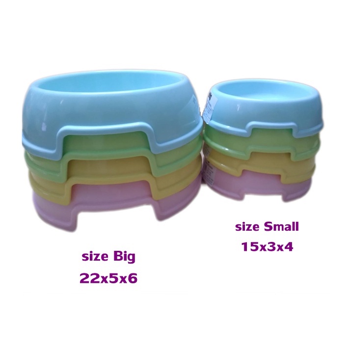 ชามสำหรับใส่อาหารของสัตว์เลี้ยง-bokbok-คละสี-สุ่ม