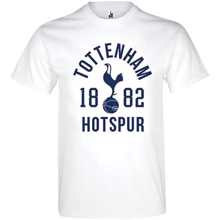 เสื้อยืดวินเทจเสื้อยืด พิมพ์ลาย Tottenham Hotspur FC Since 1882 EPL สีขาว นําเข้าจากอังกฤษS-3XL