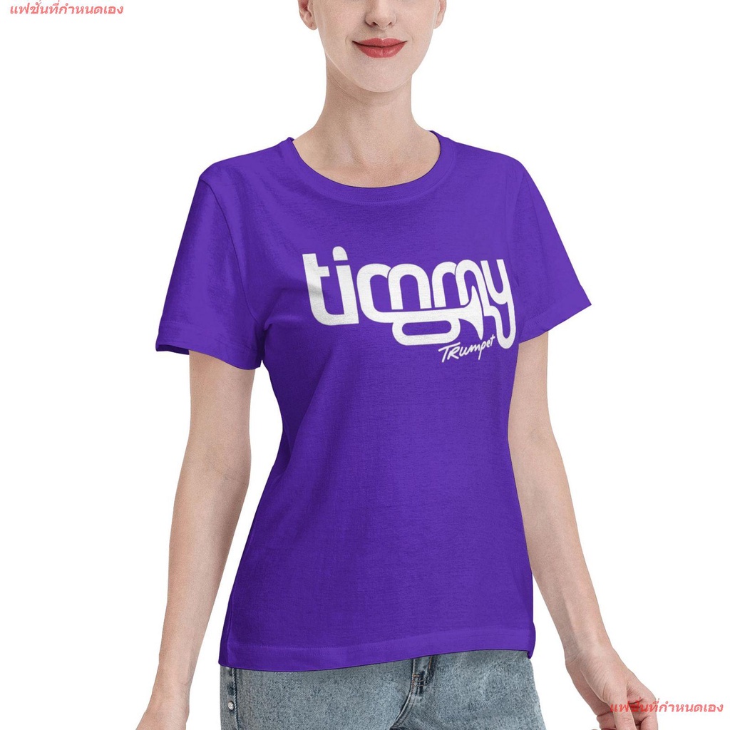 แฟชั่นที่กำหนดเอง-เสื่อยืดผู้หญิง-dj-disc-jockey-ดีเจ-ดนตรี-timmy-trumpet-tee-shirts-womens-basic-short-sleeve-t-shirt