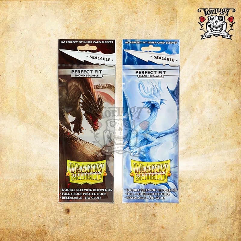 Dragon Shield Perfect Fit Sealable Inner Sleeves  Clear, 100ct For Trading  Cards