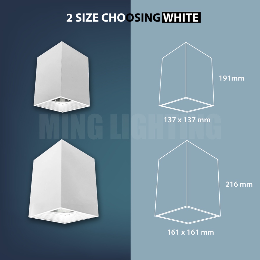 Led Surface Downlight Casing Square Ceiling Down Light ไฟตกแต่งบ้าน ...