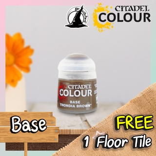 (Base) THONDIA BROWN : Citadel Paint แถมฟรี 1 Floor Tile