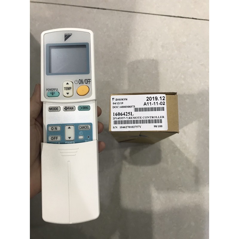 รีโมท-ของแท้-เครื่องปรับอากาศ-ไดกิ้น-remote-daikin-อะไหล่ไดกิ้น-1606425l