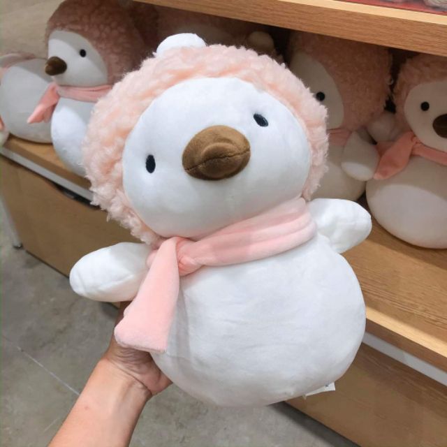 miniso-ตุ๊กตาเพนกวินคริสมาสต์-34-5ซม