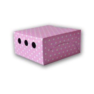 กล่องอาหารว่างเล็ก กล่องSnackBox กล่องจัดเบรก เจาะรูข้าง ขนาด 12.5 x 12.5 x 6.5 cm. (100ชิ้น/แพ็ค)_INH102