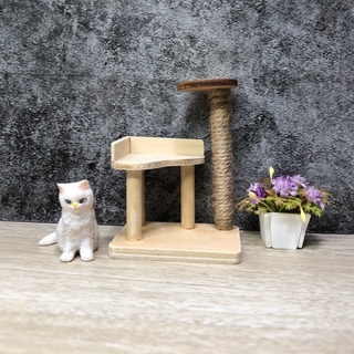 ภาพหน้าปกสินค้า[Dollhouse  Mini Furniture] คอนโดแมวจิ๋ว สำหรับตกแต่งบ้านตุ๊กตา #ของจิ๋ว #miniature ซึ่งคุณอาจชอบราคาและรีวิวของสินค้านี้