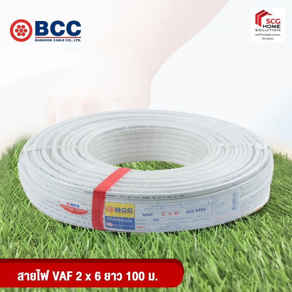 bcc-สายไฟ-vaf-ขนาด-2x6-sq-mm-100-เมตร