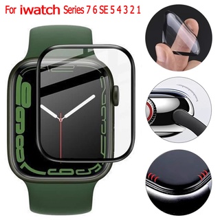 ภาพขนาดย่อของสินค้าฟิล์มหน้าปัดนาฬิกาข้อมือ ป้องกันรอย สำหรับ iwatch series 7 41มม 45มม 40มม 44มม ฟิล์ม iwatch series 7 6 SE 5 4